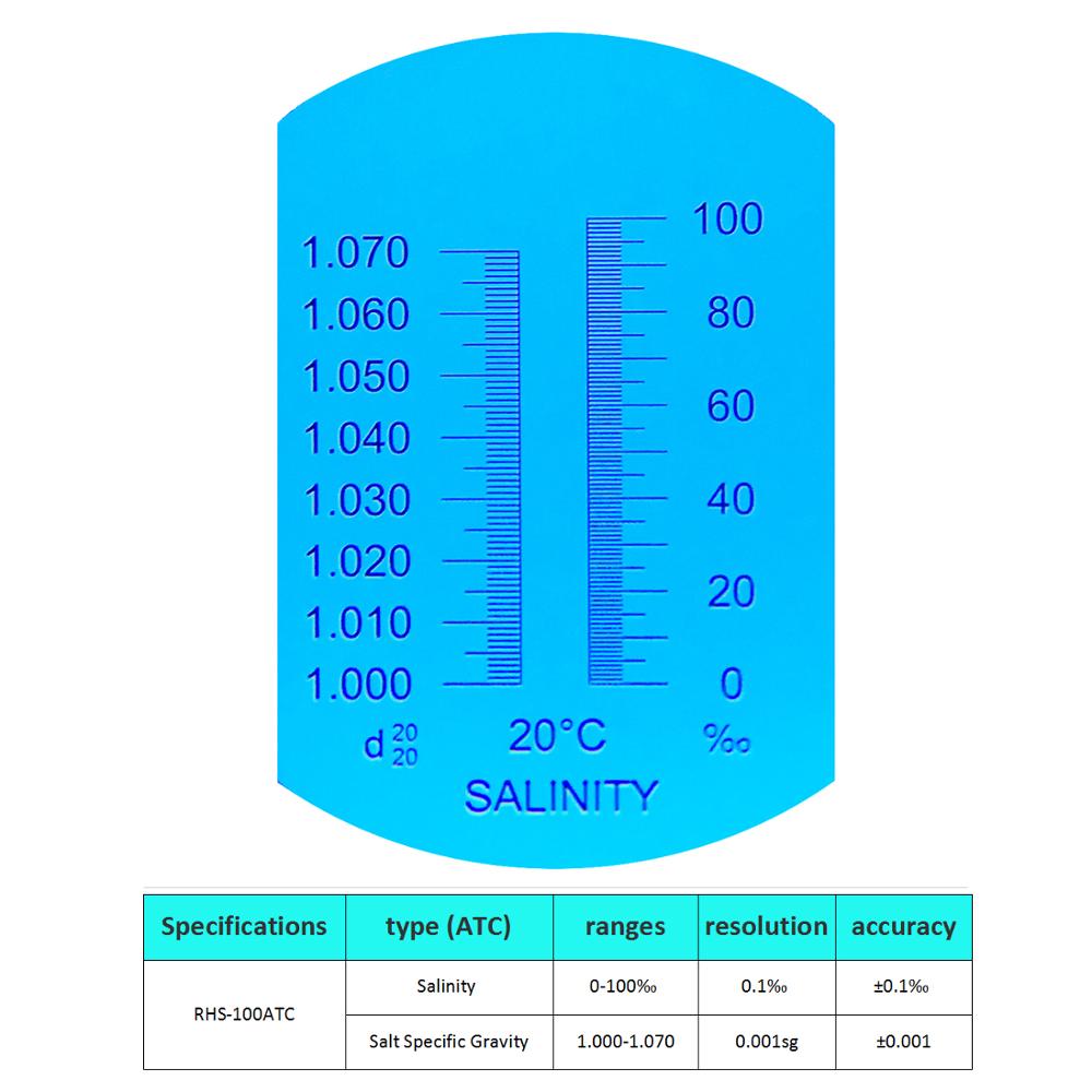 Refractometer Zoutgehalte 0100ppt Zout 1.0001.07... LovingPrices