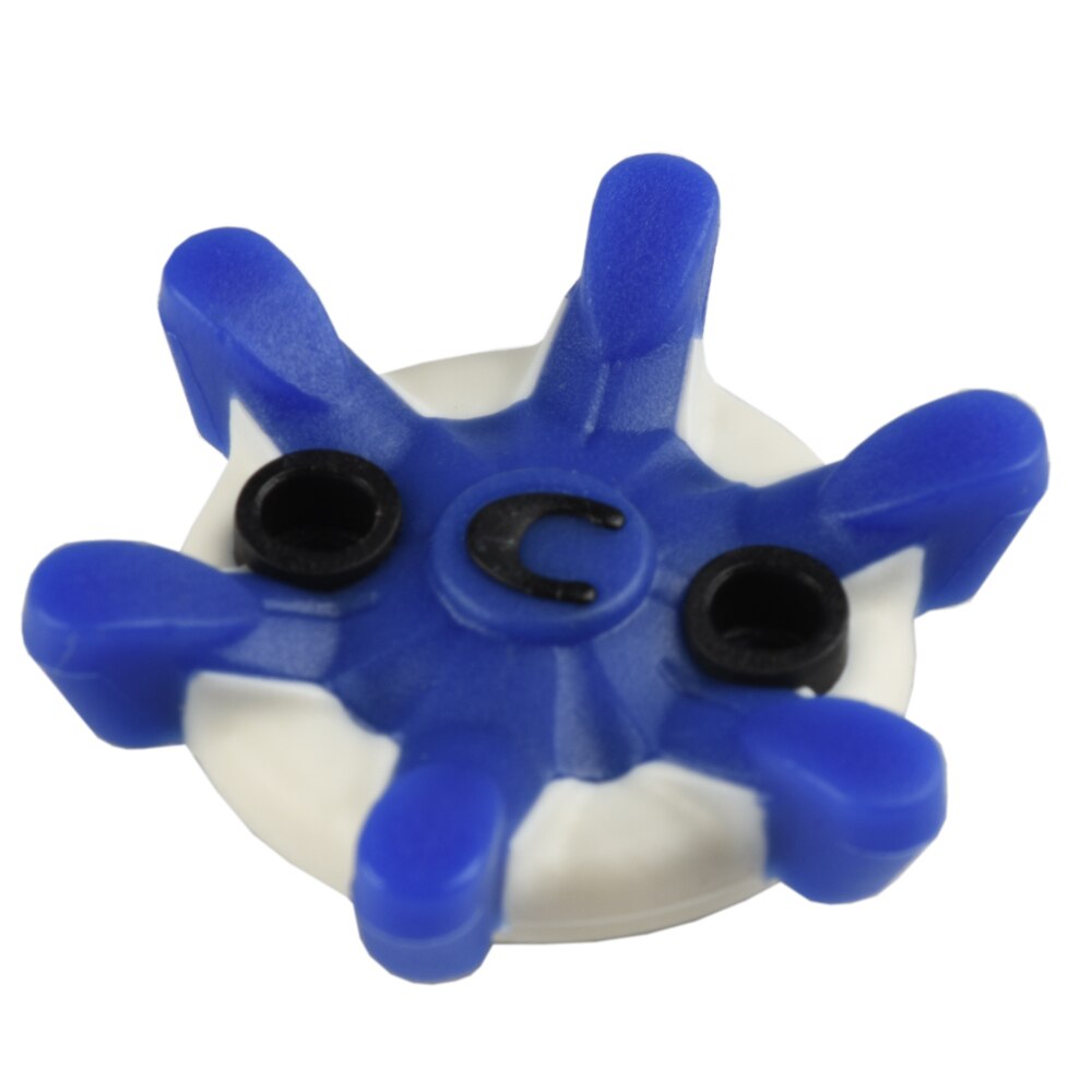 14 st golfsko spikar stift halkfri vrid snabb vridning skruv sko spikar tillbehör golf kort spik golf träningshjälpmedel: Blå