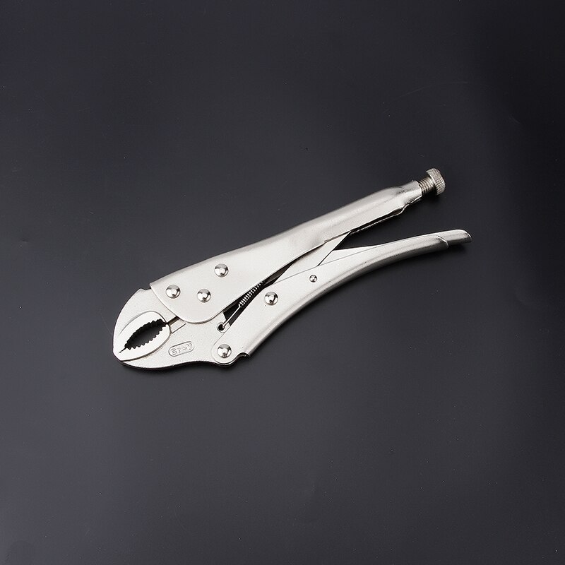Adjustable Straight Round Jaw Pliers 1pcs Lock Locking Mole Plier Carbon Steel Clamp Grips Pliers Welding Tool 5" 7" 10" Inch: Round jaw 10in