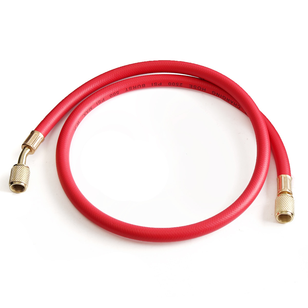 Tubo de refrigeración adaptador de recarga de 90CM R134A Carga de coche manguera de refrigerante 14MM para R410a R22 R12 1/4 "SAE aire acondicionado