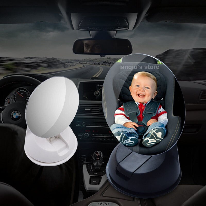 360 Degree Rotation Child Observation Baby Care Rearview Mirror Watching Back Seats Car Accessory