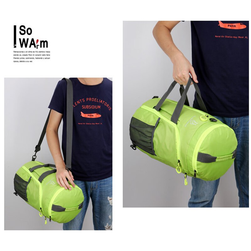 Imperméable à l'eau en Nylon Sport en plein air épaule fourre-tout sac de Sport hommes femmes pliable léger multi-fonction Fitness sacs voyage sac à main