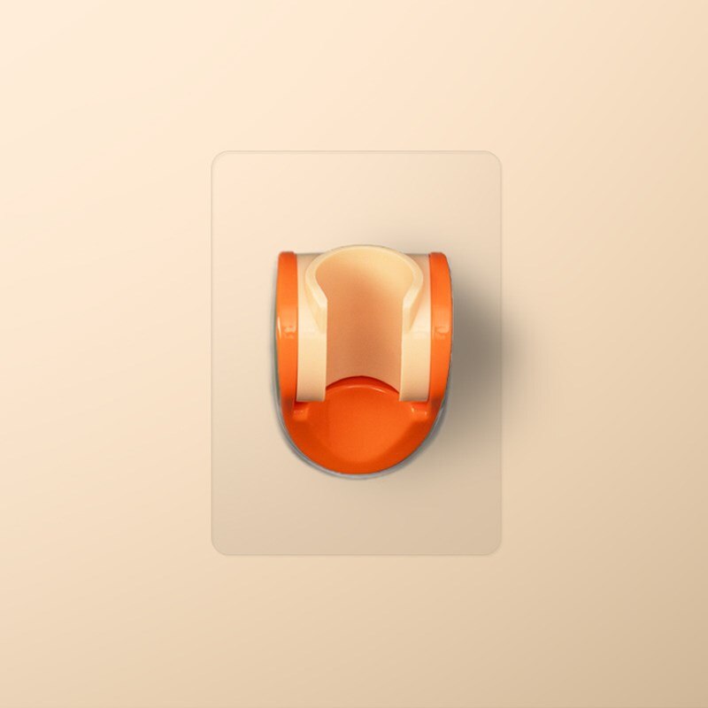 Household shower head hand-held shower bath shower fall resistant shower head colorful shower head hose bracket set: Orange bracket