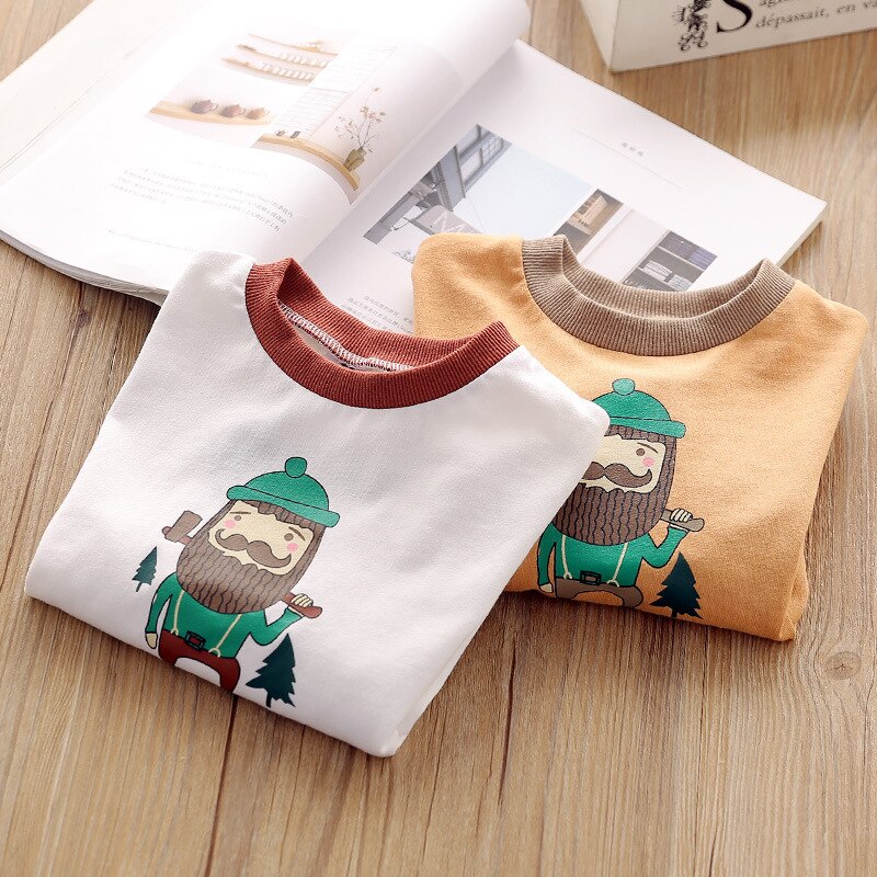 Peuter babymeisjes mooie schattige kleding lange mouwen cartoon trui tops 4-8 jaar oude broek outfit herfst winter tops