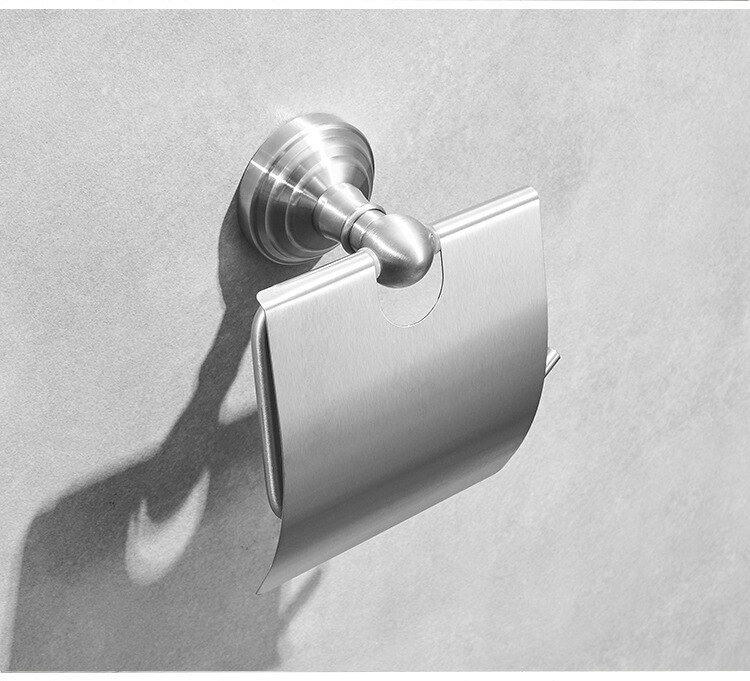 Stainless Steel Vertical Paper Towel Rack Roll Paper Hanger Large Roll Paper Towel Box Kitchen Toilet Paper Holder Accessories: F