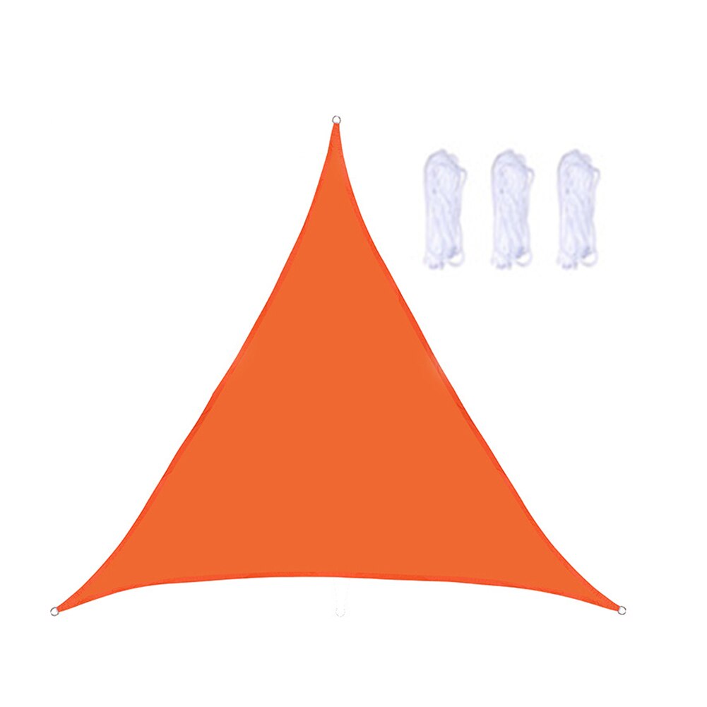 Triangle Sun Shade Sail Patio Deck Beach Garden Yard Outdoor Canopy Cover UV Block for Patio Garden Outdoor Activities 3 x 3 m: Orange