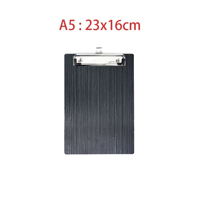 Portable A4 A5 Wooden Writing Clipboard File Hardboard Document Holder Office School Stationery: A5 Black