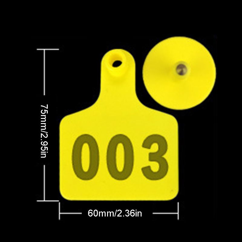 100 stuks oormerken voor vee-identificatie van tpu voor runderen en koeien  u90a