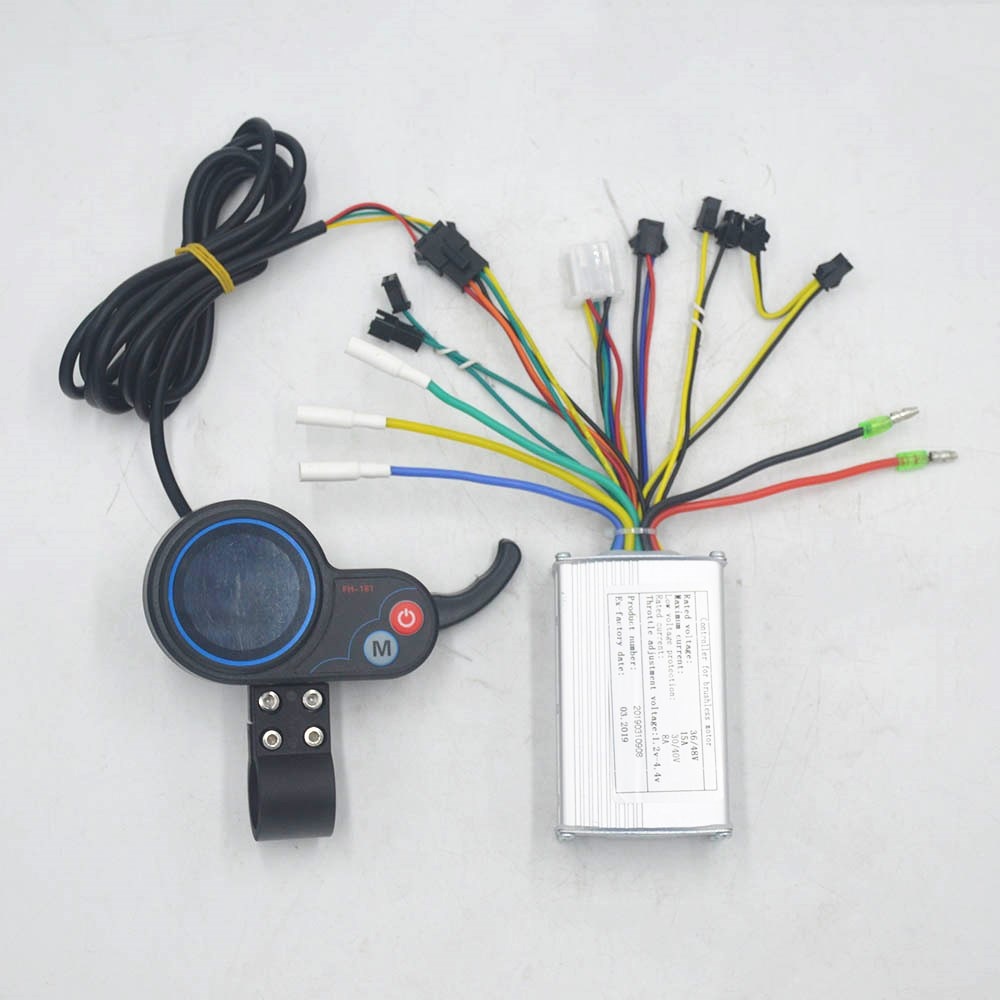 36v 48v 250w 350w elcykel-/skoterkontroller med gasspjäll lcd-displayhastighet för xiaomi skoter/e-cykel