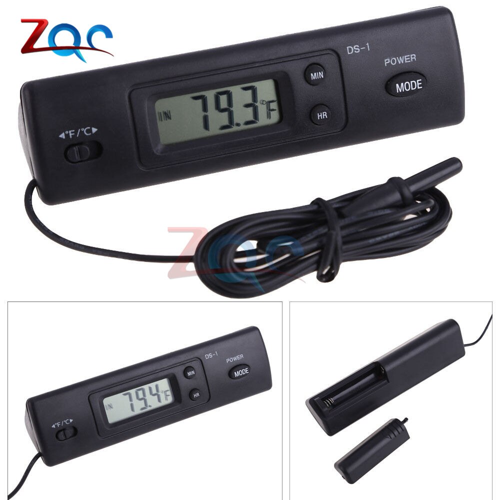 Car Digital Thermometer Auto A/C Digital LCD Display Temperature Tester Meter for Automotive Car Vehicle