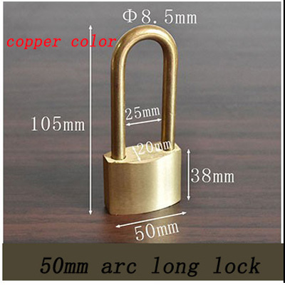 Solid Brass Padlock Multifunctional Door Lock Safety Waterproof Antirust Never Rust Security Outdoor Pure Copper Lock: USA Red Oak