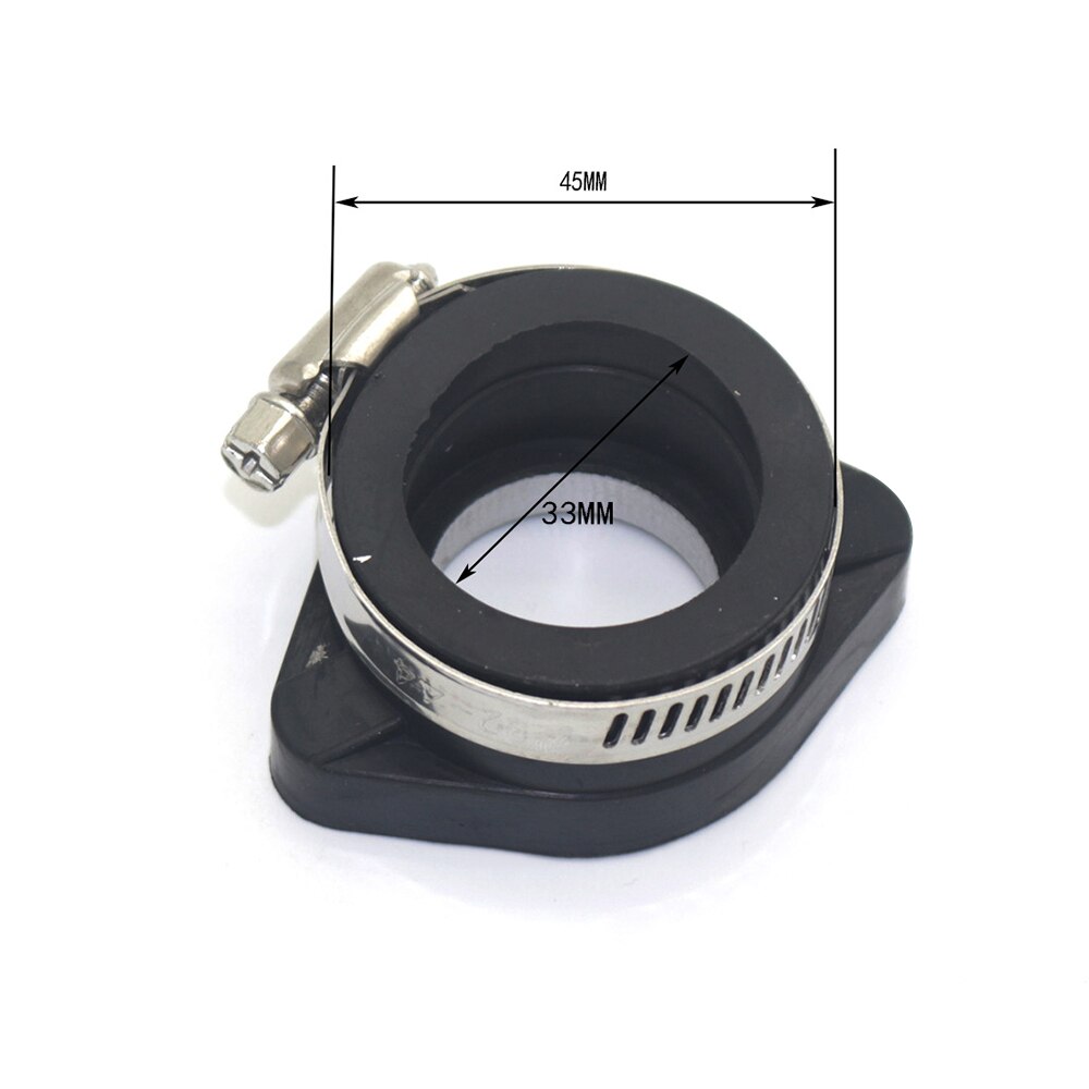 28mm 35mm Carb Flange Intake Adapter Manifold Boot Inlet connection fitting for VM24 Manifold Intake Part