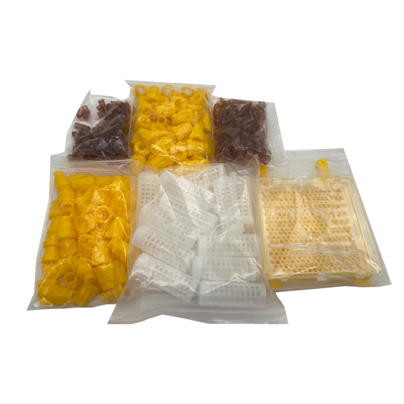Jenter – Kit d'élevage de reine, système d'élevage de fausses abeilles, Cage mobile, outil pour apiculteur, fournitures: Gris clair
