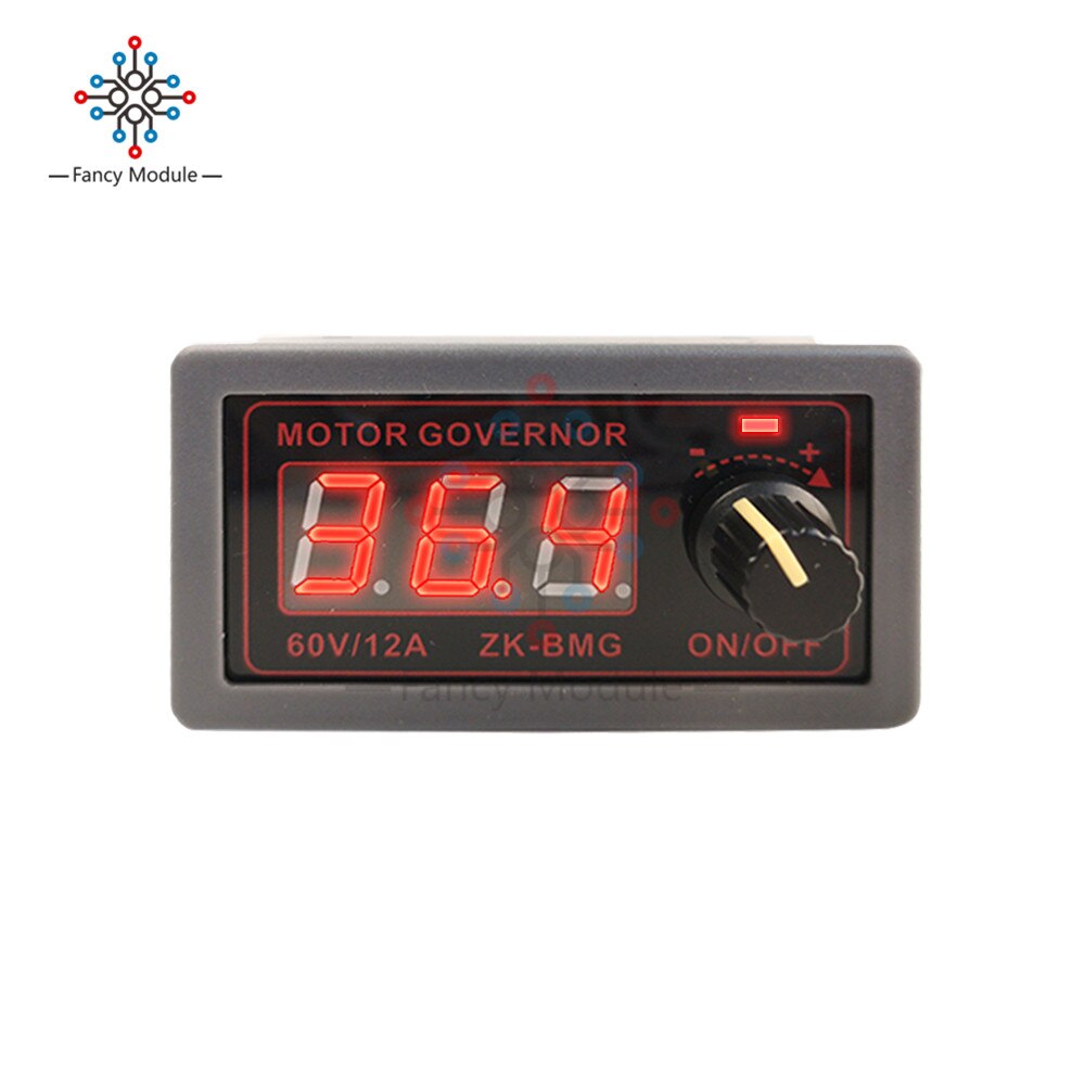 diymore DC 9-60V 12A 500W DC Motor Speed Controller LED Digital Display PWM Adjustable Encoder DC Motor Governor