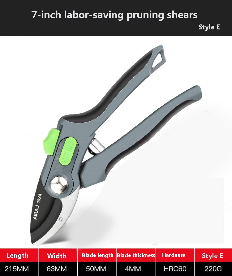 Plant Pruning Garden Shears Gardening Pruning Shears Can Trim Branches with A Diameter of 24mm. Scissors Hand Tools: E