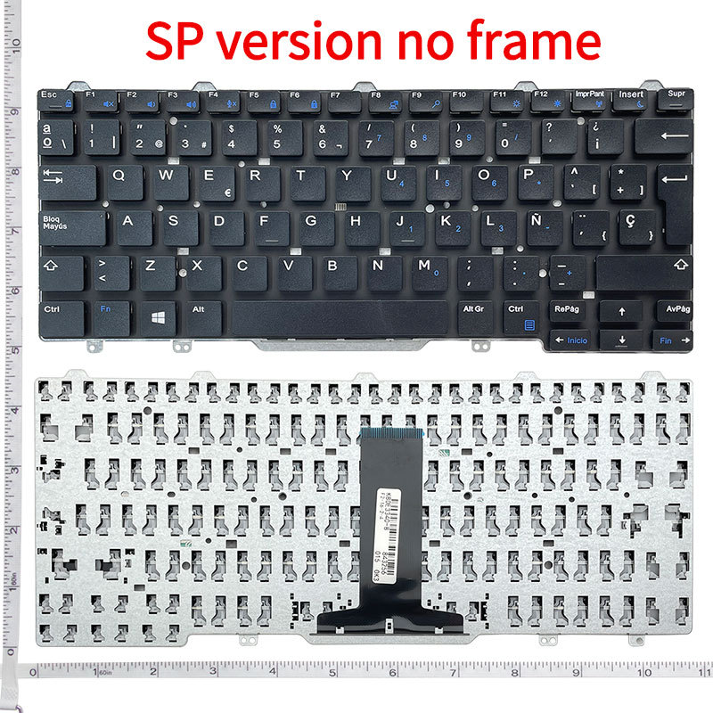 Nuova tastiera per computer portatile inglese usa/BR/RU per dell latitudine 3340 3350 5480 5488 5490 7480 7490 E3340 E5450 E5470 E7450 E7470 P72G: blu