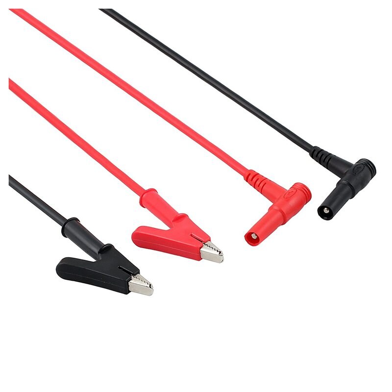 Paar Banana Plug Alligator Clip Test Lead Krokodil Clip Lab Test Kabel Met Banaan Plug Heavy Duty 1M lange Voor Multimeter