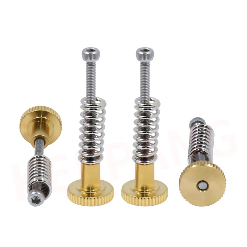 4pcs M3 heatbed leveling spring kit UM2 3D Printer Parts 4* Adjustment Nut+4*Springs+4*M3 Screw Heatbed Kit For 3D Printer