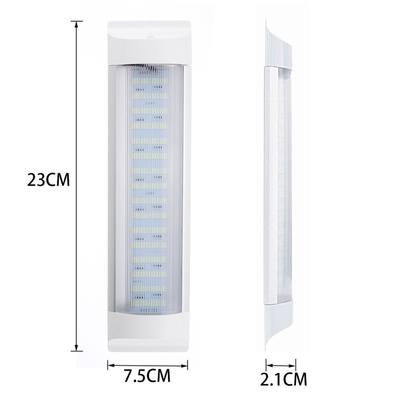 1/2/4PCS 24V 72 LED Light Bar Ceiling Lamp with Switch For Caravan RV Marine Boat Yacht Camping Car Motorhome Trailer