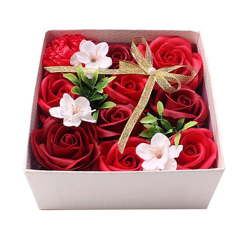 1 Pc jabón de La Flor de Caja de jabón caja de en forma de rosa de vacaciones de boda Día de San Valentín de boda ramo de flores para decorar el hogar