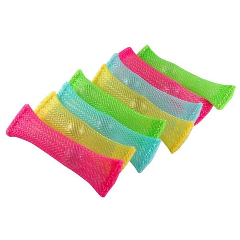 Decompression Toy Weave Network Management Belt Marbles Simple Solid Color Children's Toy Puzzle Fun Children Toys