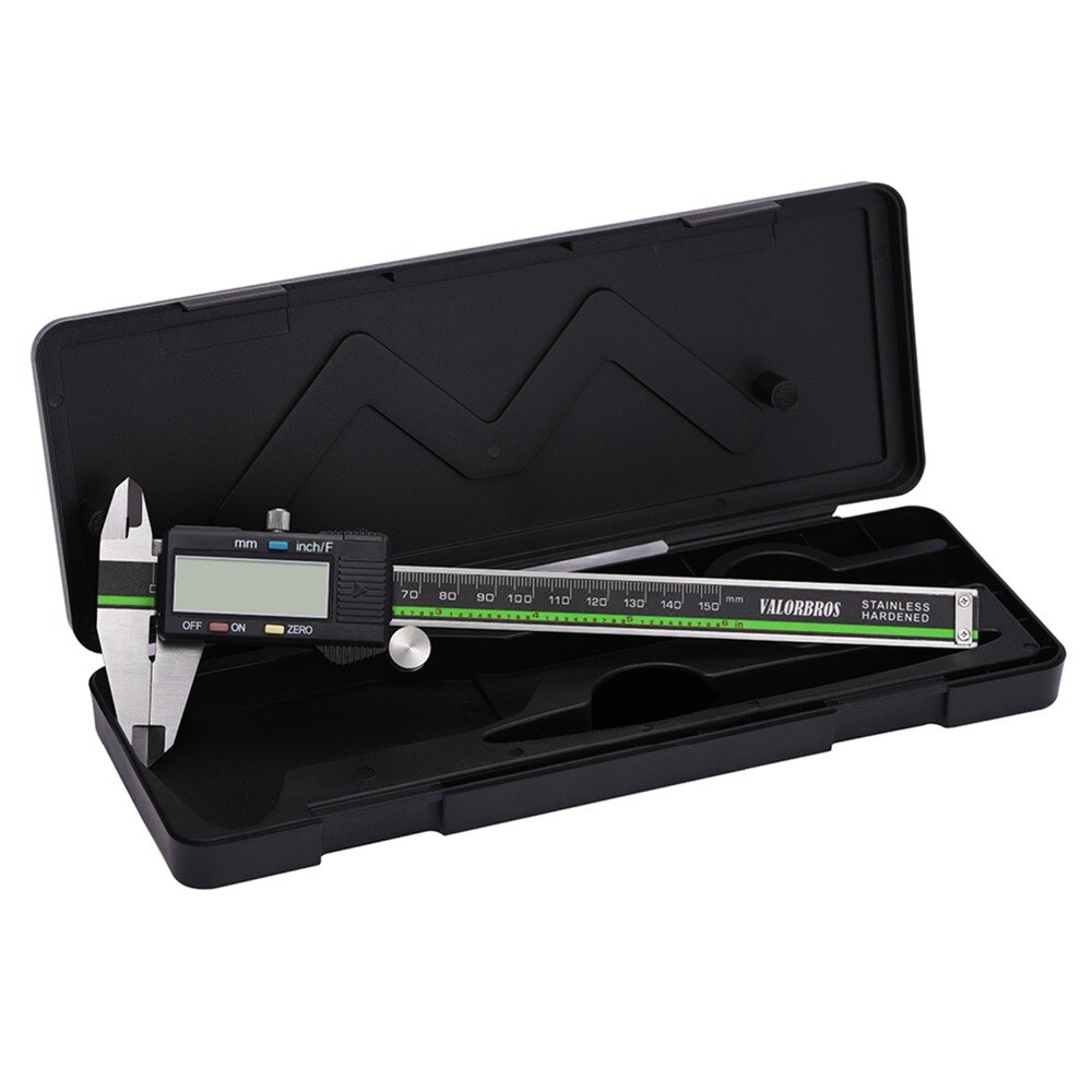 Digital Caliper Stainless Steel LCD Screen 6in 150mm/8in 200mm/12in 300mm Inch/Millimeter/Fractions Conversion