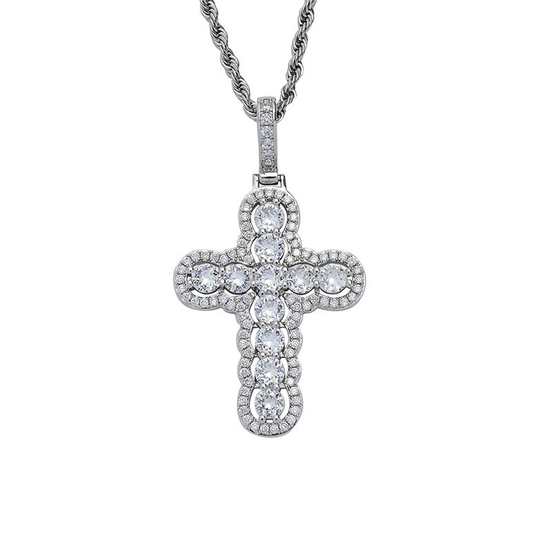 VIROMY Kruis Ketting Voor Vrouwen 14K Verguld Cute Cubic zirkonia Kruis Hanger Choker kettingen eenvoudige Trendy Everyday sieraden