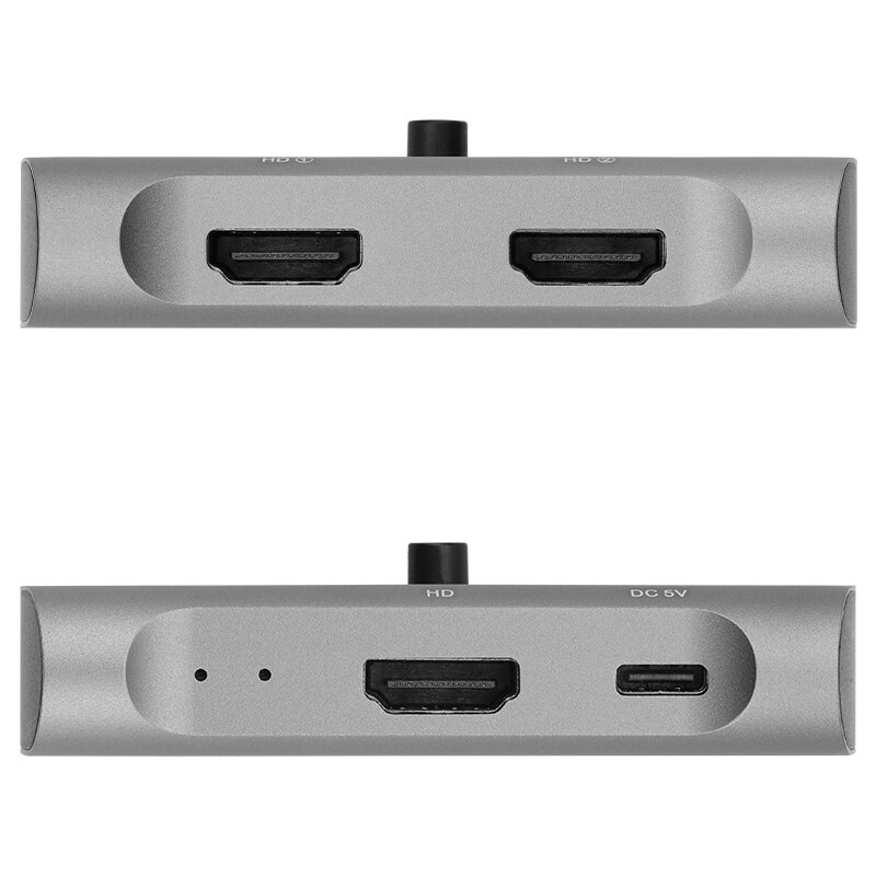 HDMI-Compatible Switch 4K 60Hz, 2.0 Switcher Out Bi-Directional Splitter UHD 3D Compatible For Switch, Monitor