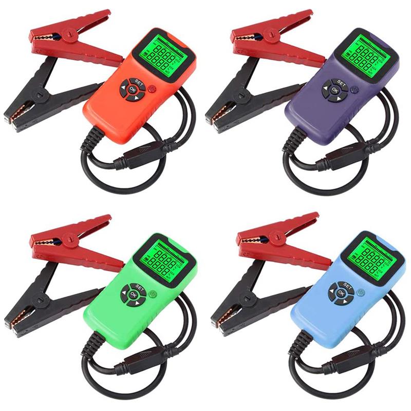 12V Digital Lcd Battery Tester Analyzer For Car Alternator Level Indicator Battery Analyzer Load Tester Automatic Diagnosis