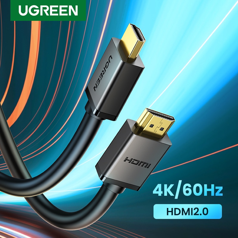 Ugreen Hdmi Naar Hdmi-kabel High Speed 4K 60Hz Voor PS4 Tv Doos Gouden Vergulde 2.0 Kabel Hdmi splitter 0.5M 1M 2M 3M 5M Hdmi Kabel