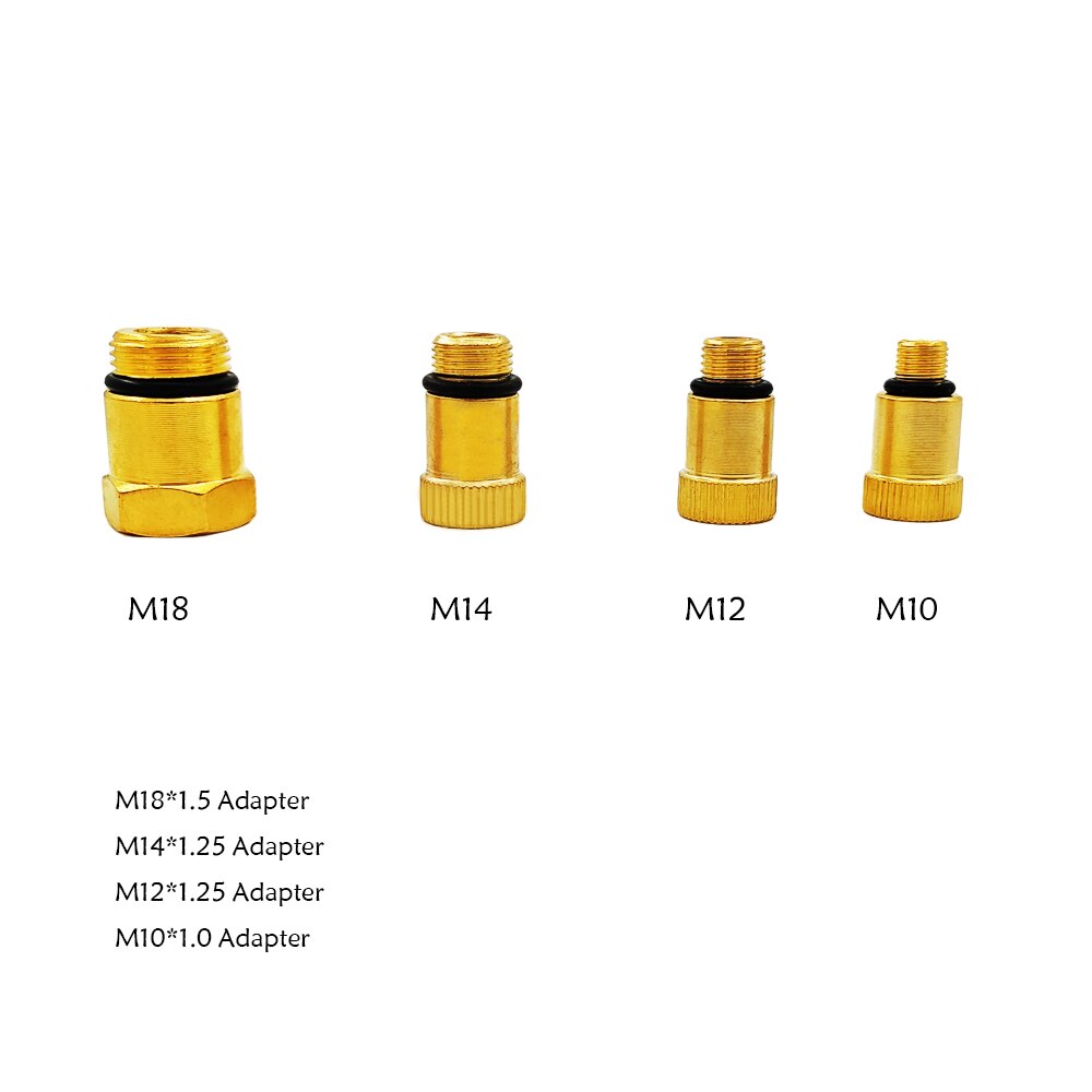 Gasoline Engine Compression Tester Car Pressure Gauge Tester Meter Auto Petrol Gas Engine Cylinder with M10 M12 M14 M18 Adapter
