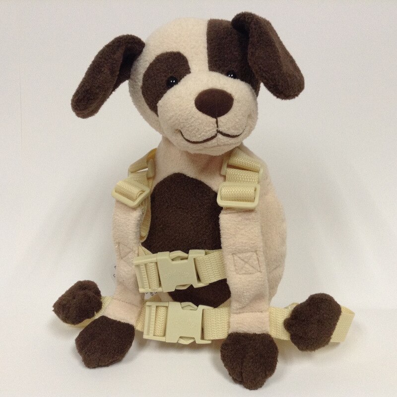 Cute 2 in 1 Harness Buddy Baby Safety Harnesses Animal Toy Backpacks Bebe Walking Reins Toddler Leashes Kid Keeper Carriers: coffee dog