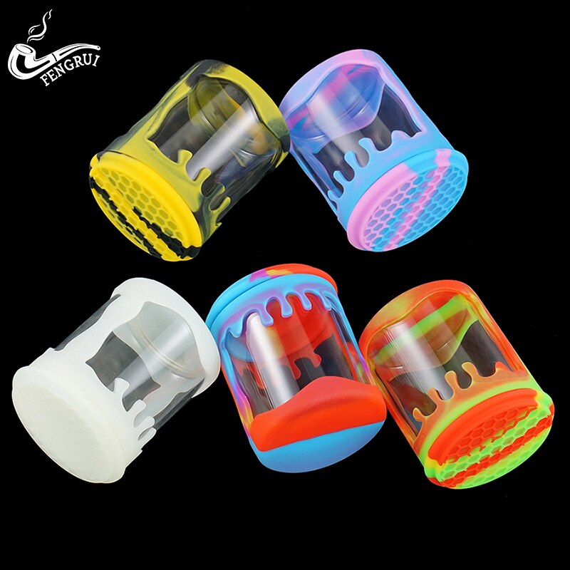 Silikon non-stick stor voksbeholder silikon krukker dab voks glass krukker voks beholder krukker dab konsentrat beholder flaske