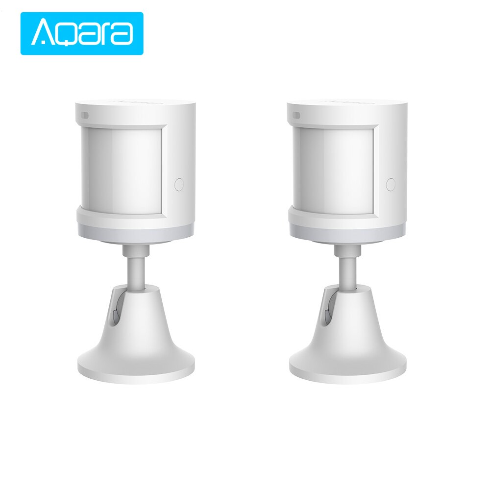 Aqara smart human body sensor bevægelse pir bevægelsessensor zigbee trådløs forbindelse fungerer med mi home app: 2 stk