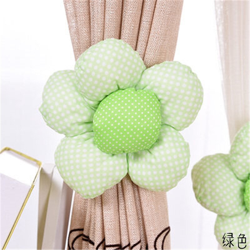 Moderni violetti perinteinen kiinalainen auringonkukka punainen kukka verhopidike verhotarvikkeet koriste verho solmiot cp -hm371*3: Vaaleanvihreä