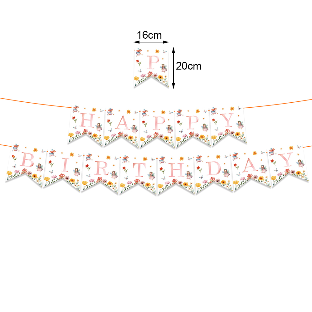 Alvblomstertema festutstyr engangsduk blomsterfe jenter bursdag bryllup babyshower hagefestdekorasjoner: Multi