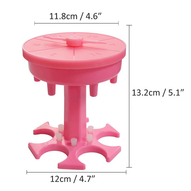 4-In-1 Wine Glass Beer Glass Dispenser With Game Turntable Dispenser Holder 6 Glass Dispensers Party Pour Drink Dispenser