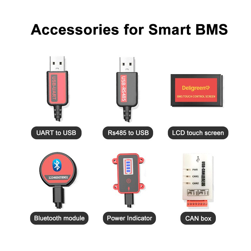 Smart BMS 4S 12V 30A 40A 60A Bluetooth APP contorl RS485 For PC for 3.2V rated Lifepo4 BMS NTC UART
