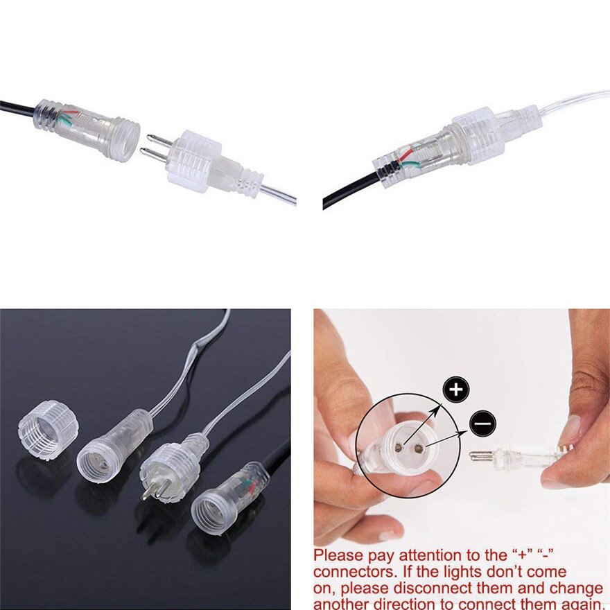 30cm Party LED Lights romantic aesthetic Meteor Shower Rain Snowfall Xmas Tree Garden Outdoor #30