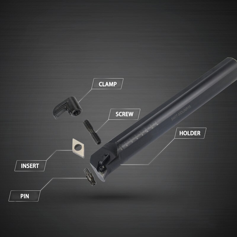 Tool Cutting Edge Hoek 95 Graden S20R MDUNR11 S25R S25S MDUNR15 Mdunr 1Pcs Interne Turning Tool Holder set