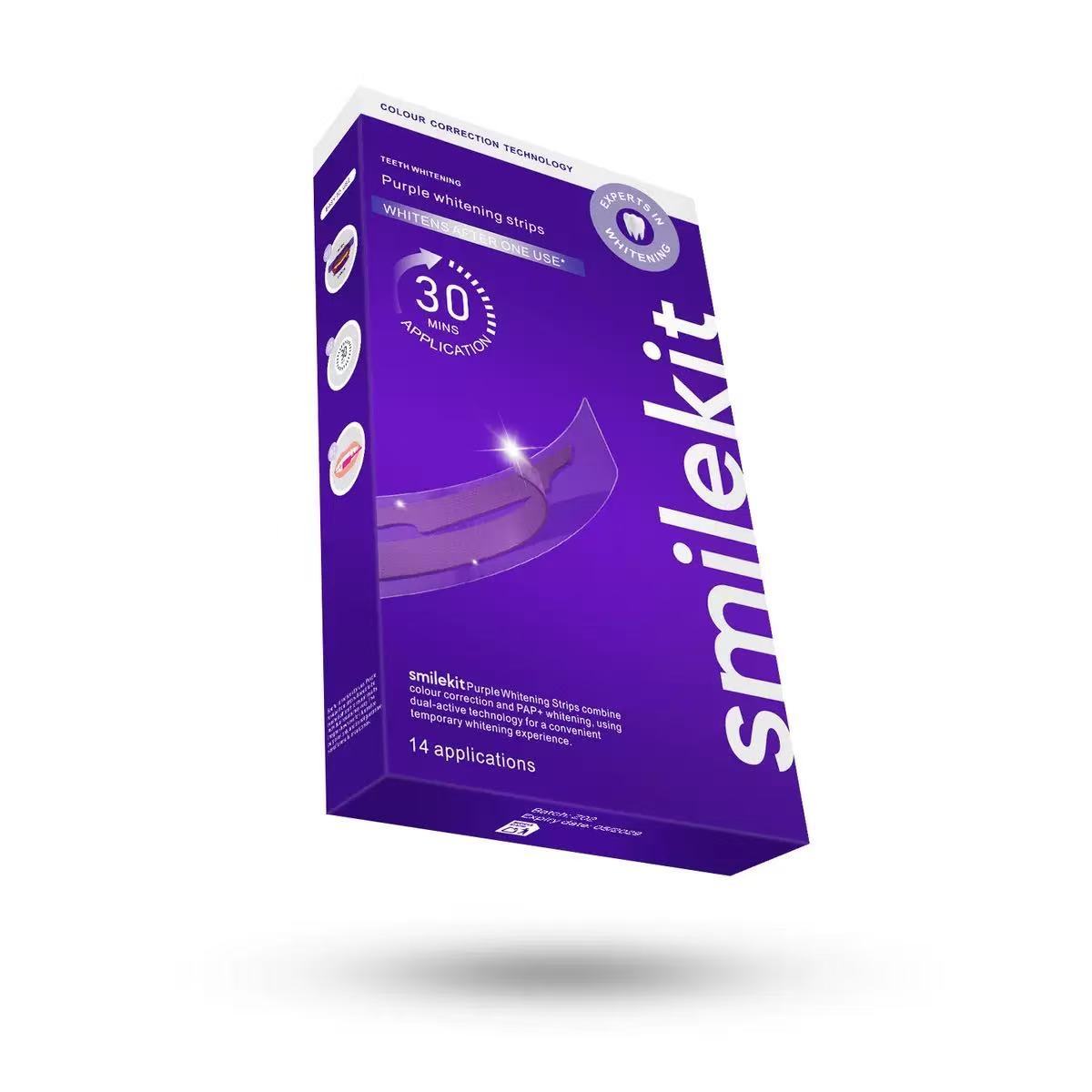 Teeth Whitening Strips Clean Teeth Care Stickers Improving Plaque And Stains Dental Care Strip Smilekit
