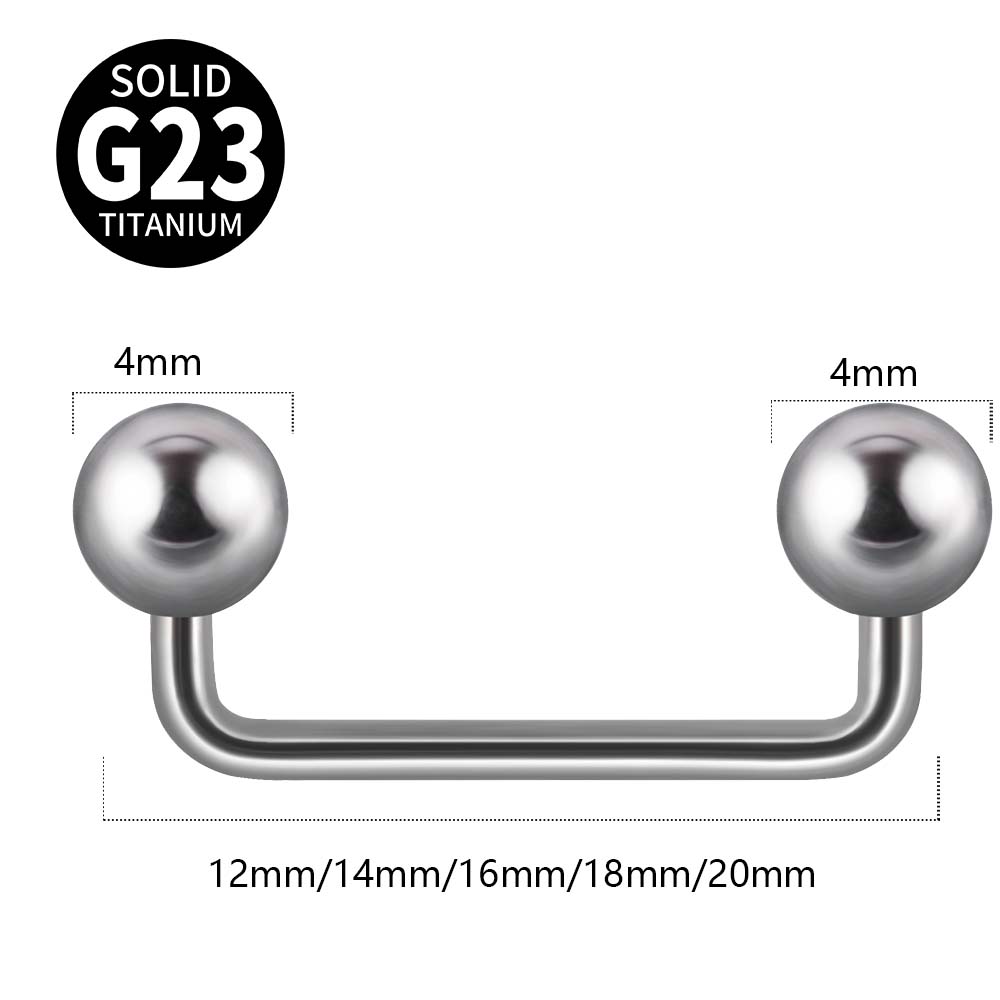 1PC G23 Titanium Surface Piercings Double Ball Staple Dermal Anchor14G Internal Threaded Cone Micro Dermal Anchors Bar Jewelry: green / Black Zinc Plated