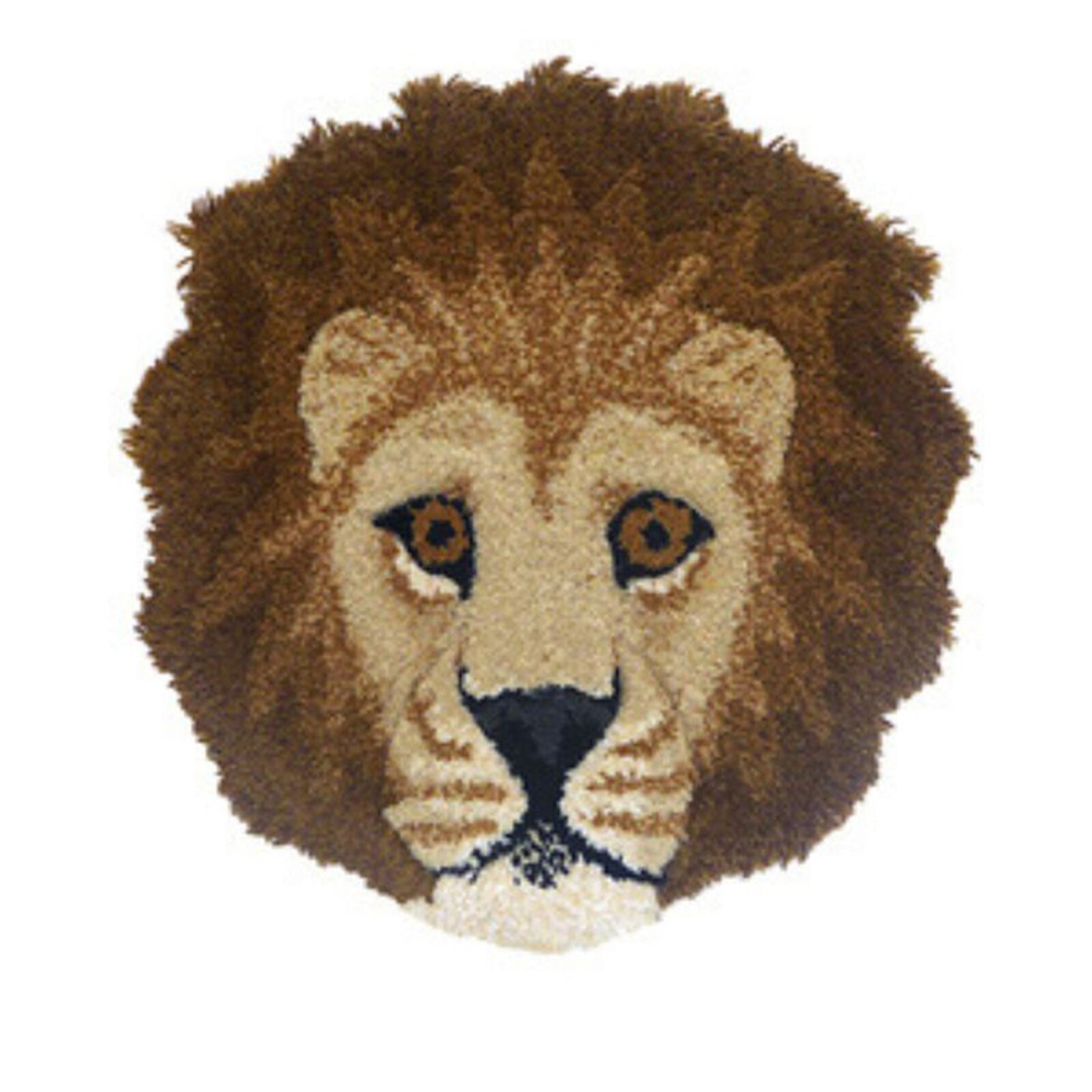 Household Imitation Cashmere Seat Cushion Cartoon Tiger/Lion/Panda Shape Thickened Floor Mat for Bedroom Living Room: 2