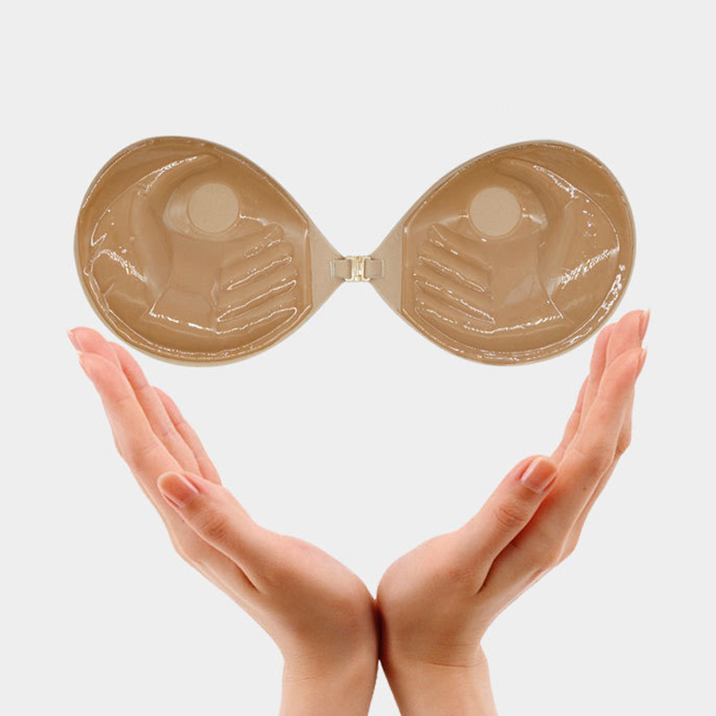 Soutien-gorge adhésif à boucle avant, bonnet épais, sans bretelles, en Silicone, sans couture, Push Up, Invisible, petite poitrine, sous-vêtements rassemblés