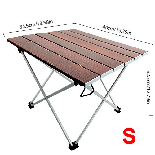 Folding Table, Portable Camping Table, Aluminum Collapsible Table Top, Ultralight Compact: 01