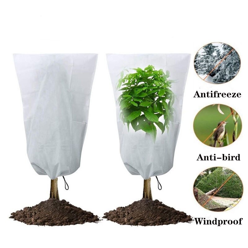 Cubierta de planta cálida para invierno, arbusto de árbol, bolsa protectora de plantas, protección contra heladas para patio, plantas de jardín, árbol pequeño contra el frío U2