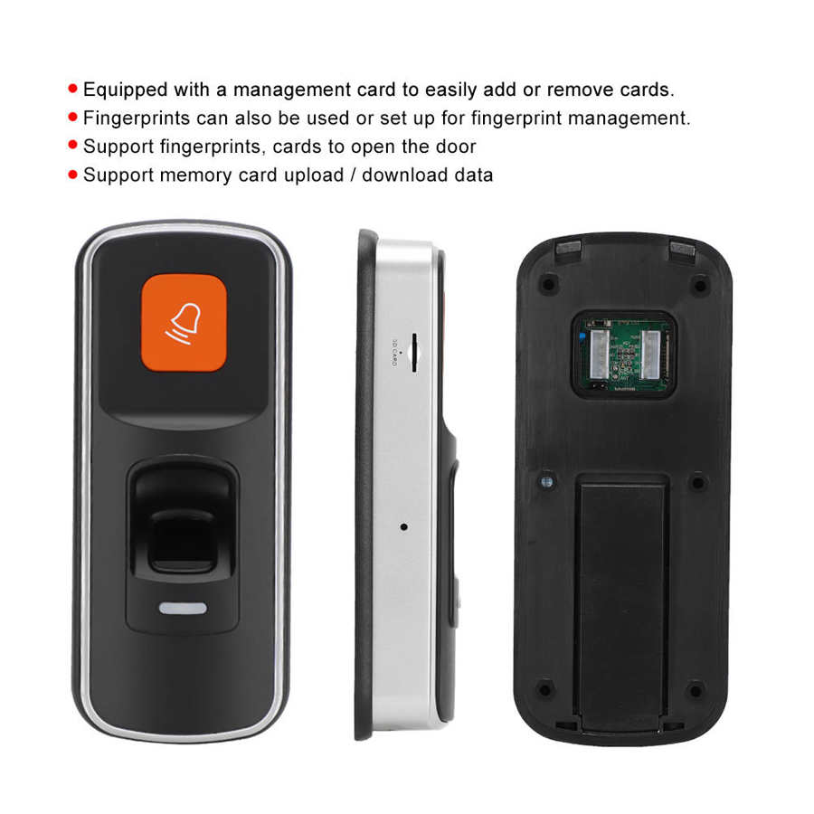 card reader duplicator key Security Access Control Machine Fingerprint Card Waterproof 12V reader