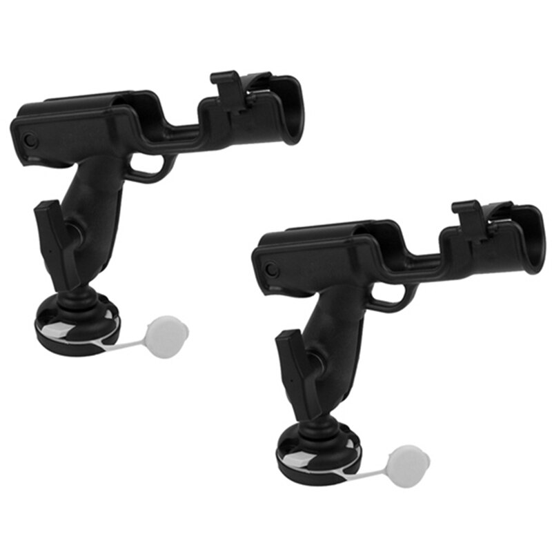 2Pcs 360° Adjustable Fishing Rod Holder Rack Mount Bracket for Kayak Canoe Flatable Fishing Boat Yacht Accessorie