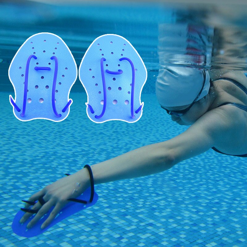 Zwemvliezen – 1 paar mannen volwassenen zachte siliconen zwemvliezen kikker hand zwemmen handschoenen multi-size training peddel duiken nuttig – transparant L