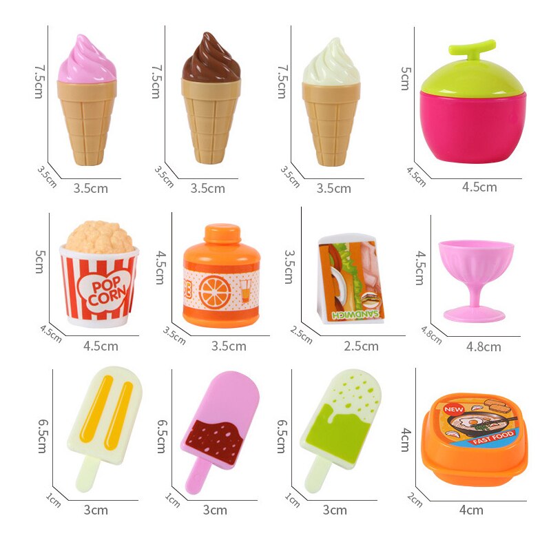 Simulatie Kleine Karren Meisje Mini Candy Winkelwagen Ijs Winkel Supermarkt kinderen Speelgoed Spelen Huis Baby Speelgoed